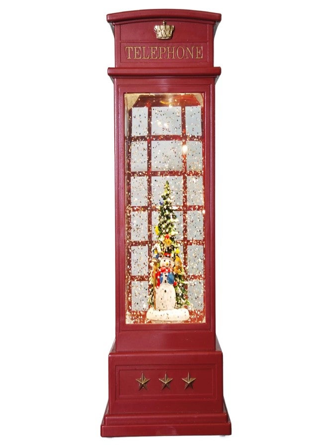 فانوس كرة الثلج الموسيقي من ميري بالس، مزين ببريق متلألئ، مع 8 أغانٍ، مثالي لتزيين عيد الميلاد وهداياه. - Image 1